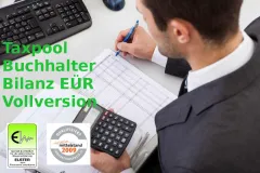 EÜR Taxpool Version 2025 + Vorjahre TAXPOOL-BUCHHALTER EÜR Vollversion, Datev Buchhaltung